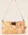 Corral Women's Distressed Leather Barrel Duffle Bag, Natural, hi-res