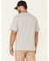 Hawx Men's Solid Light Gray Forge Short Sleeve Work Pocket T-Shirt , Light Grey, hi-res