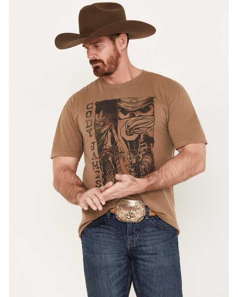 Image #1 - Cody James Men's Stack Short Sleeve Graphic T-Shirt, Lt Brown, hi-res