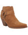 Dingo Women's Buckskin Western Fashion Booties - Snip Toe , Brown, hi-res