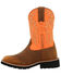 Image #3 - Rocky Boys' Monocrepe Western Boots - Broad Square Toe, Orange, hi-res