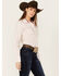 Image #2 - Ariat Women's Kirby Stretch Star Print Button-Down Long Sleeve Western Shirt, White, hi-res