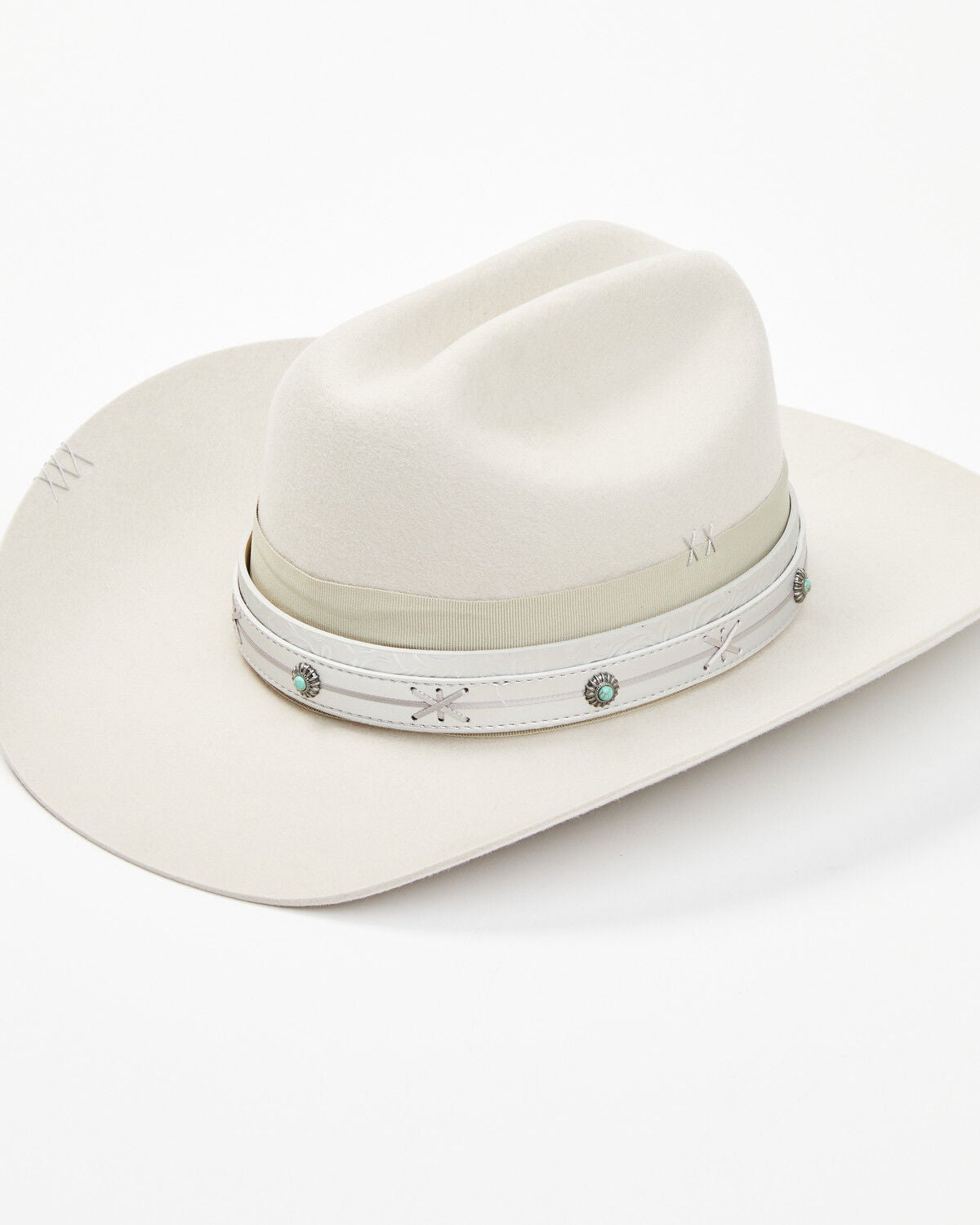 Shyanne Women's Concho Band Cowboy Hat, Ivory, hi-res