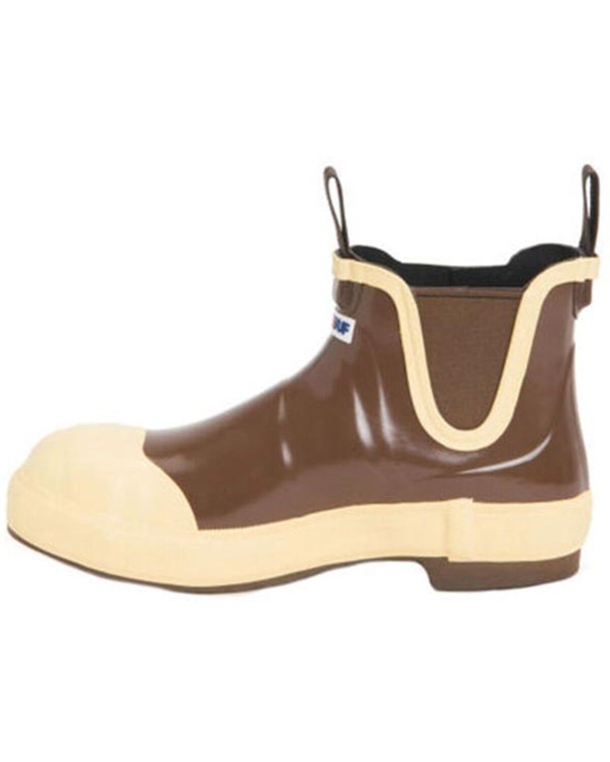 Image #3 - Xtratuf Men's 6" Legacy Ankle Deck Boots - Steel Toe, Brown, hi-res