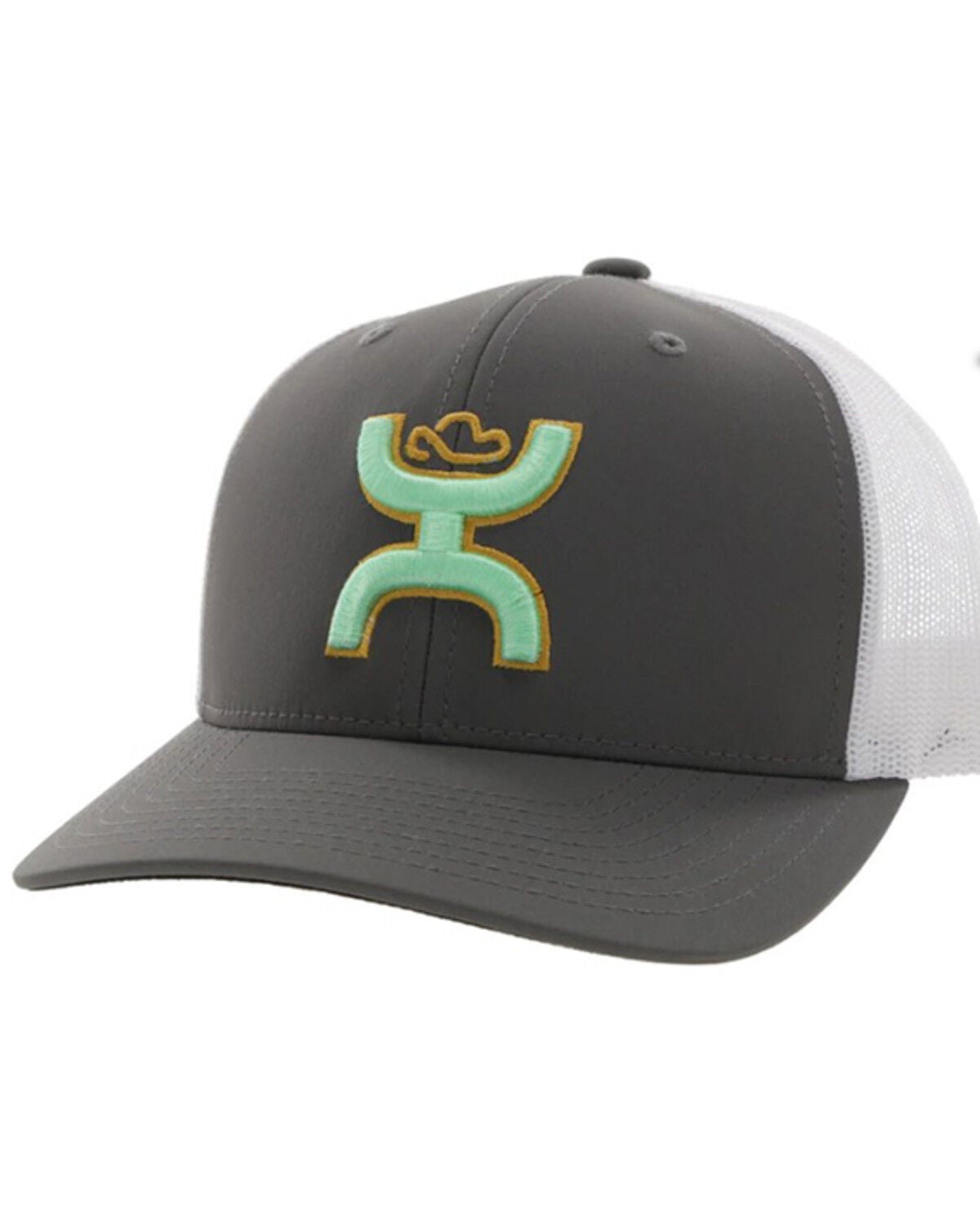 Hooey Men's Sterling Logo Embroidered Trucker Cap, Grey, hi-res