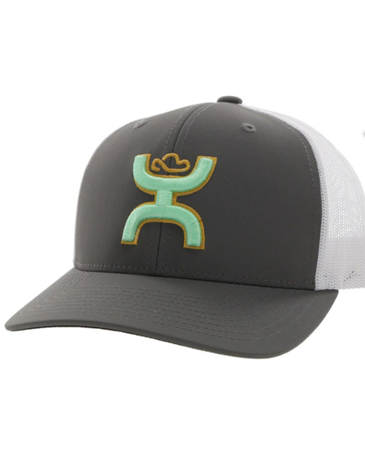 Image #1 - Hooey Men's Sterling Logo Embroidered Trucker Cap, Grey, hi-res