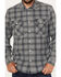 Brixton Men's Bowery Summer Weight Long Sleeve Button Down Shirt, Black, hi-res