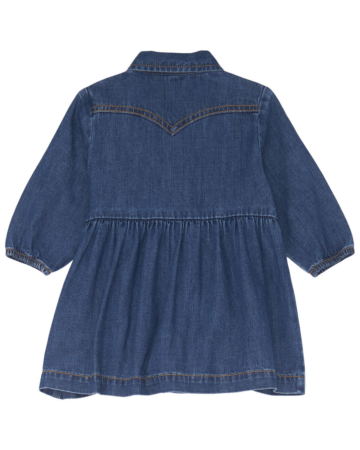 Image #2 - Wrangler Toddler Girls' Denim Dress, Blue, hi-res