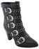 Image #1 - Milwaukee Leather Women's Studded Buckle Up Boots - Pointed Toe, Black, hi-res