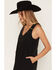 Image #3 - Saltwater Luxe Women's Miniya Sleeveless Collar Denim Mini Dress, Black, hi-res