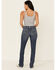 Image #3 - Ariat Women's Gianna Straight Leg Jeans, Blue, hi-res
