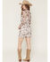 Image #4 - Rock & Roll Denim Women's Cow Print Long Sleeve Mesh Mini Dress, Brown, hi-res