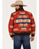 Image #4 - Pendleton Men's Gorge All-Over Print Quilted Snap Bomber Jacket, Red, hi-res