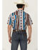 Image #4 - RANK 45&reg; Men's Dylon Southwestern Striped Print Short Sleeve Button-Down Stretch Western Shirt, Multi, hi-res