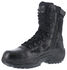 Reebok Women's 8" Side-Zip Rapid Response Tactical Boots - Round Toe, Black, hi-res