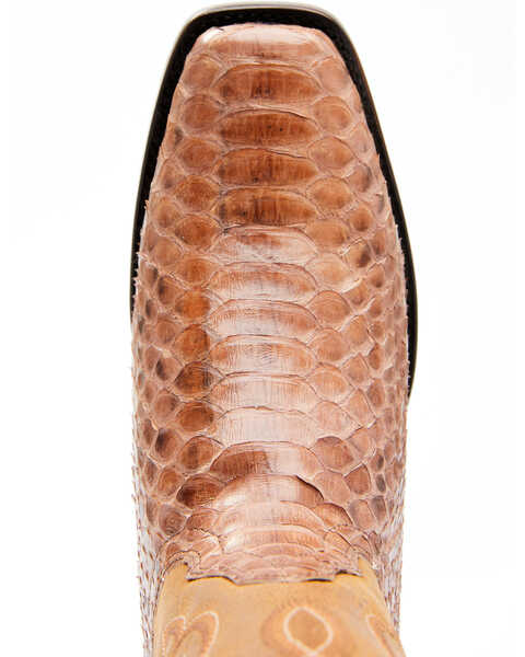 Image #6 - Shyanne Women's Geneva Exotic Snake Skin Western Boots - Square Toe, Tan, hi-res