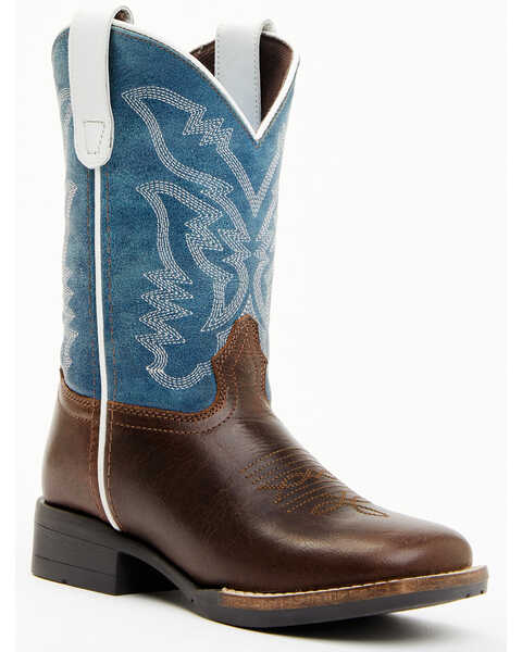Image #1 - Cody James Boys' Walker Western Boots - Broad Square Toe , Brown, hi-res