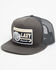 Image #1 - Lazy J Ranchwear Men's Dominate Ball Cap, Grey, hi-res