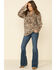 Image #2 - Katydid Women's Leopard Faux Fur Hooded 3/4 Zip Pullover, , hi-res