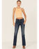 Image #1 - Dear John Women's Jaxtyn Dark Wash Mid Rise Bootcut Stretch Denim Jeans, Dark Wash, hi-res