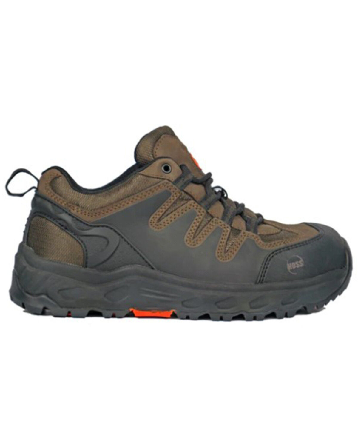 Image #2 - Hoss Men's Eric Low Lace-Up Work Shoes - Aluminum Toe, Brown, hi-res