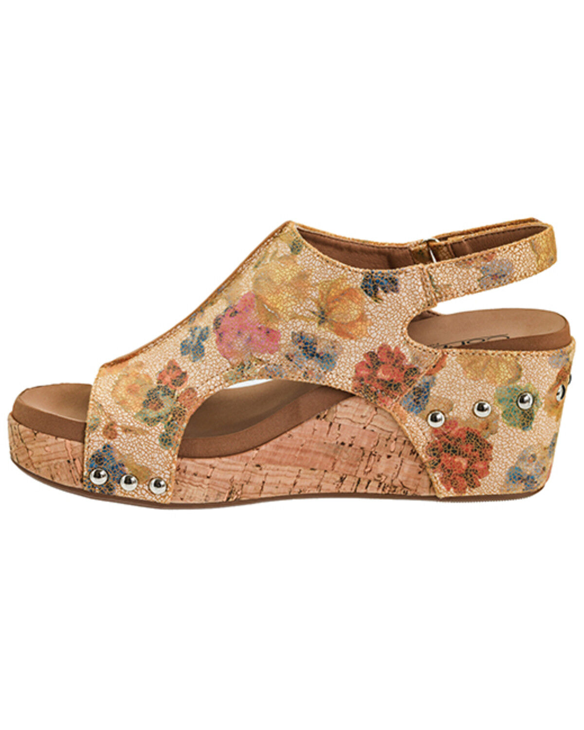 Image #3 - Corkys Women's Carley Wedge Heels, Camel, hi-res