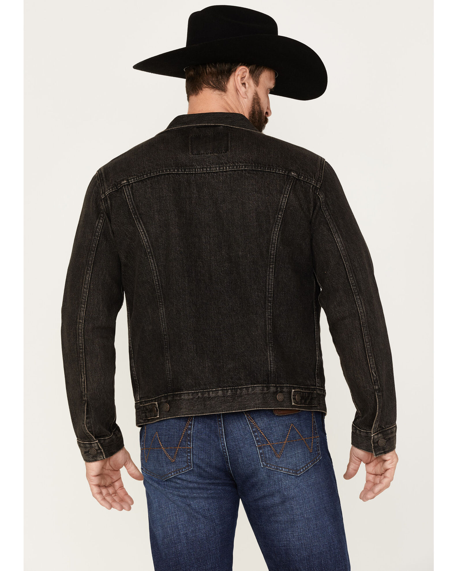 Levi's washed black denim trucker jacket new arrivals
