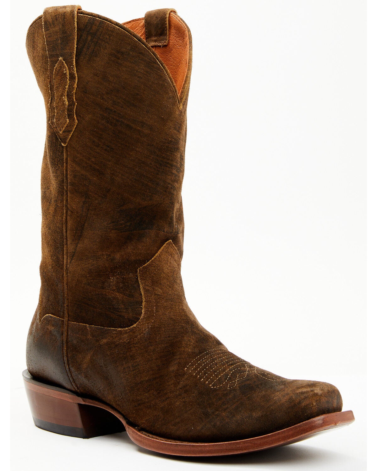 Moonshine Spirit&reg; Men's Gordon Roughout Western Boots - Square Toe, Bronze, hi-res