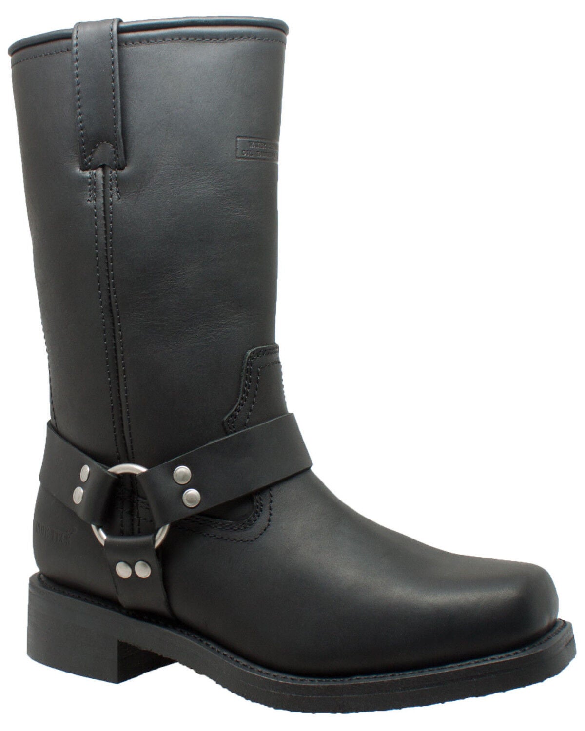 RideTecs Men's Harness Waterproof Moto Boots - Square Toe, Black, hi-res