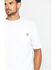 Carhartt Men's Loose Fit Heavyweight Logo Pocket Work T-Shirt, White, hi-res