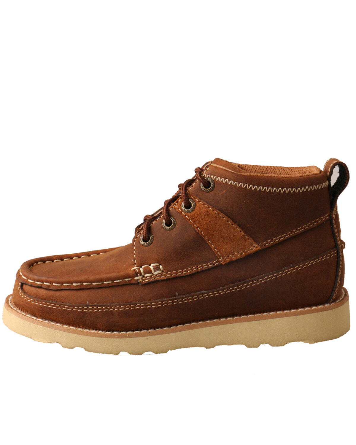 Image #3 - Twisted X Boys' Wedge Sole Moc Boots - Soft Toe, Brown, hi-res
