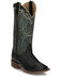 Image #1 - Justin Women's Stella Western Boots - Broad Square Toe, Black, hi-res