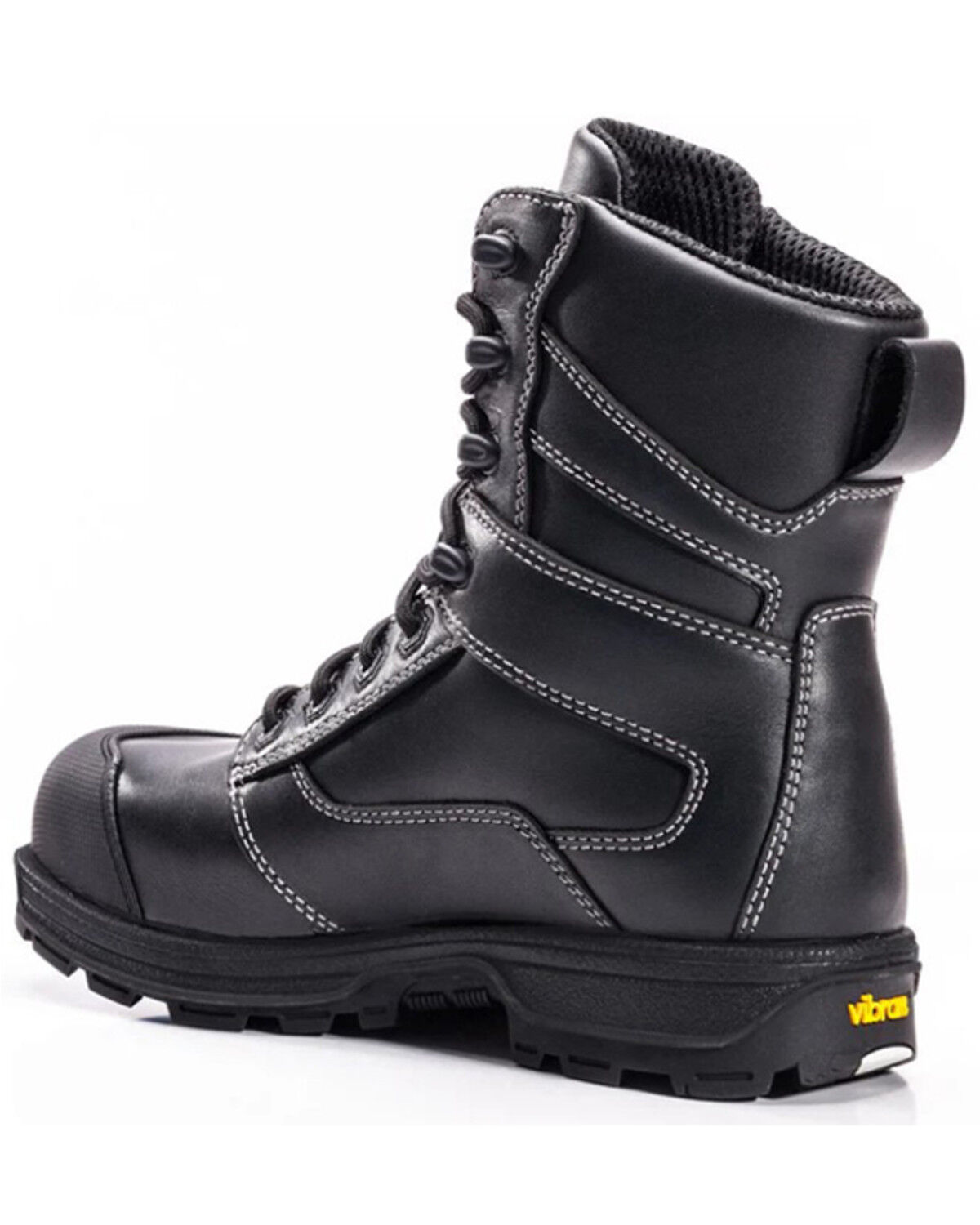 Image #3 - ROYER Men's 8" Agility Arctic Grip Waterproof Work Boots - Composite Toe, Black, hi-res