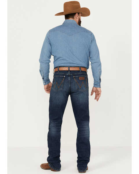 Image #3 - Wrangler Retro Men's Medium Wash Slim Straight Stretch Jeans, Medium Wash, hi-res
