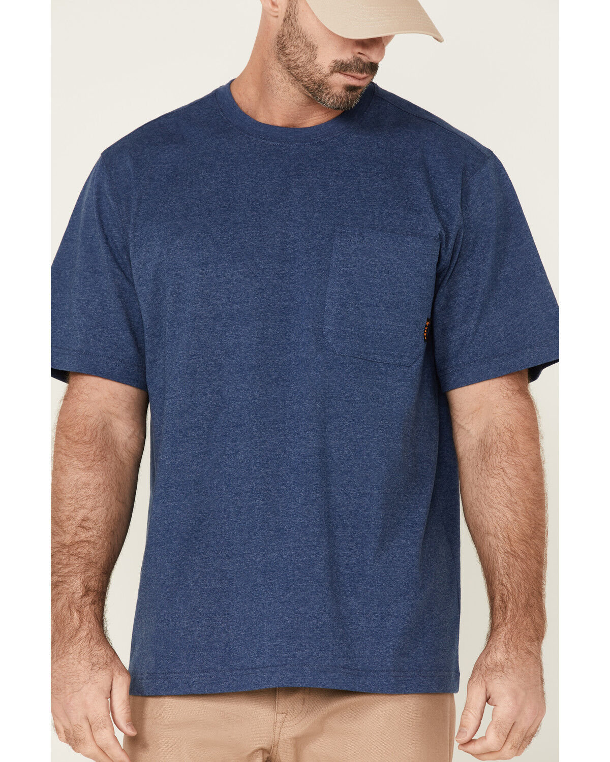 Image #3 - Hawx Men's Heavyweight Short Sleeve Work Pocket T-Shirt, Royal Blue, hi-res
