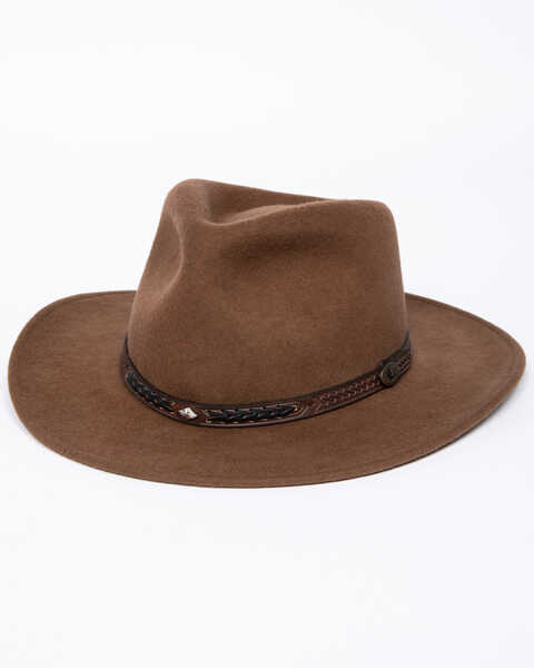 Image #1 - Dorfman Men's Durango 6X Felt Western Fashion Hat, Pecan, hi-res
