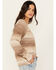 Image #2 - Cleo + Wolf Women's V-Neck Striped Sweater , Cream, hi-res