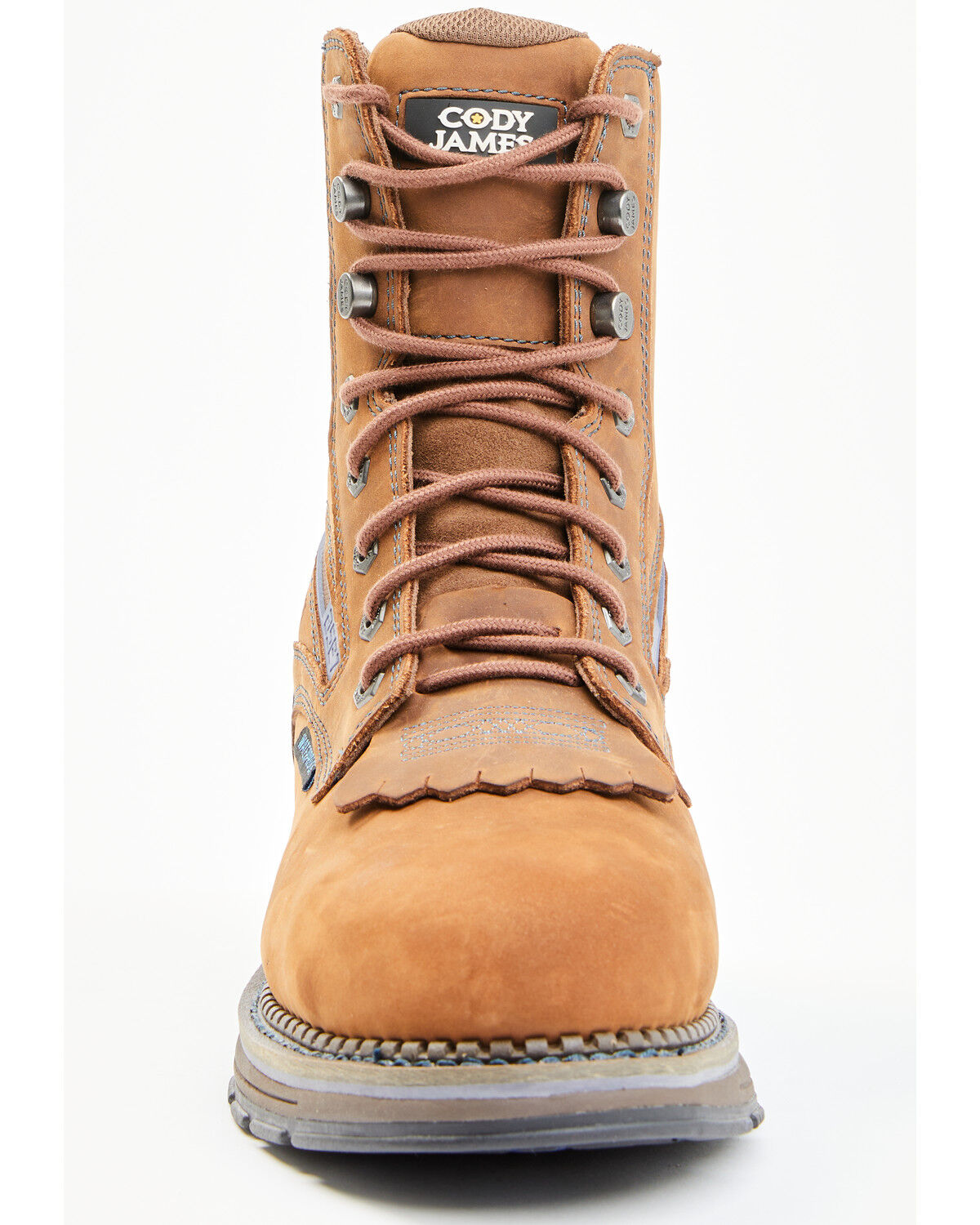 Image #4 - Cody James Men's Disrupter Lacer Waterproof Work Boots - Composite Toe, Brown, hi-res