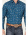 Ariat Men's Brody Novelty Long Sleeve Snap Western Shirt, Blue, hi-res