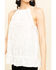 Image #4 - Rock & Roll Denim Women's Ivory Floral Embroidered Halter Top, Ivory, hi-res