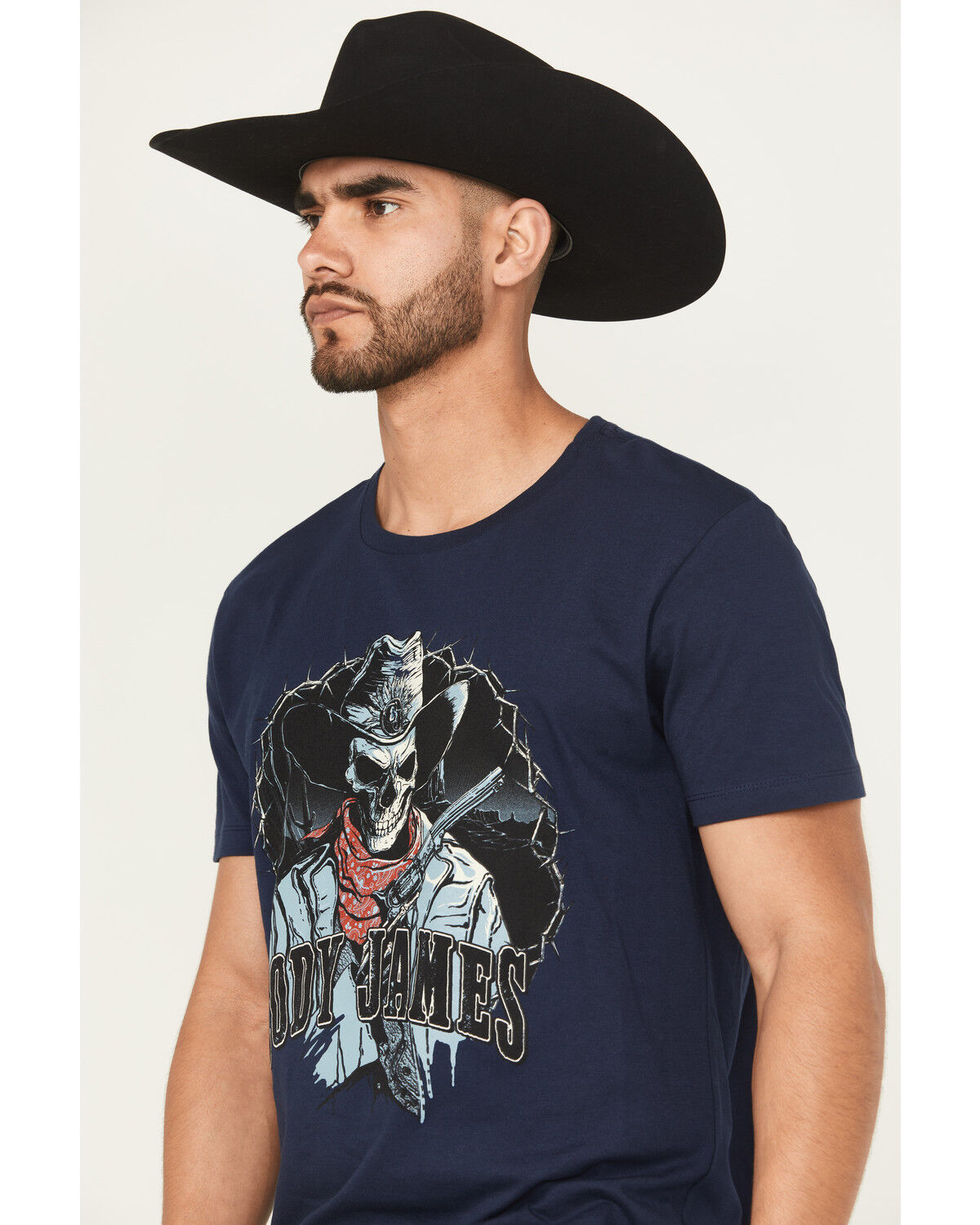 Image #2 - Cody James Men's Posse Gunslinger Short Sleeve Graphic T-Shirt, Navy, hi-res