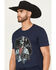 Image #2 - Cody James Men's Posse Gunslinger Short Sleeve Graphic T-Shirt, Navy, hi-res