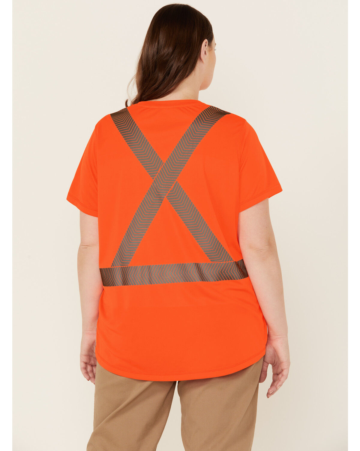 Image #2 - Ariat Women's Rebar Hi-Vis ANSI Short Sleeve T-Shirt - Plus, Bright Orange, hi-res