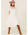 Image #1 - Johnny Was Women's Viviana Embroidered Midi Dress, White, hi-res