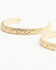 Image #2 - Shyanne Women's Boho Thick Gold Earrings, Gold, hi-res