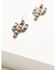 Image #2 - Shyanne Women's Cactus Feather Hoop Earring Set - 3 Piece, Silver, hi-res