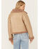 Image #4 - Cleo + Wolf Women's Reversible Sherpa Trimmed Moto Jacket, Taupe, hi-res