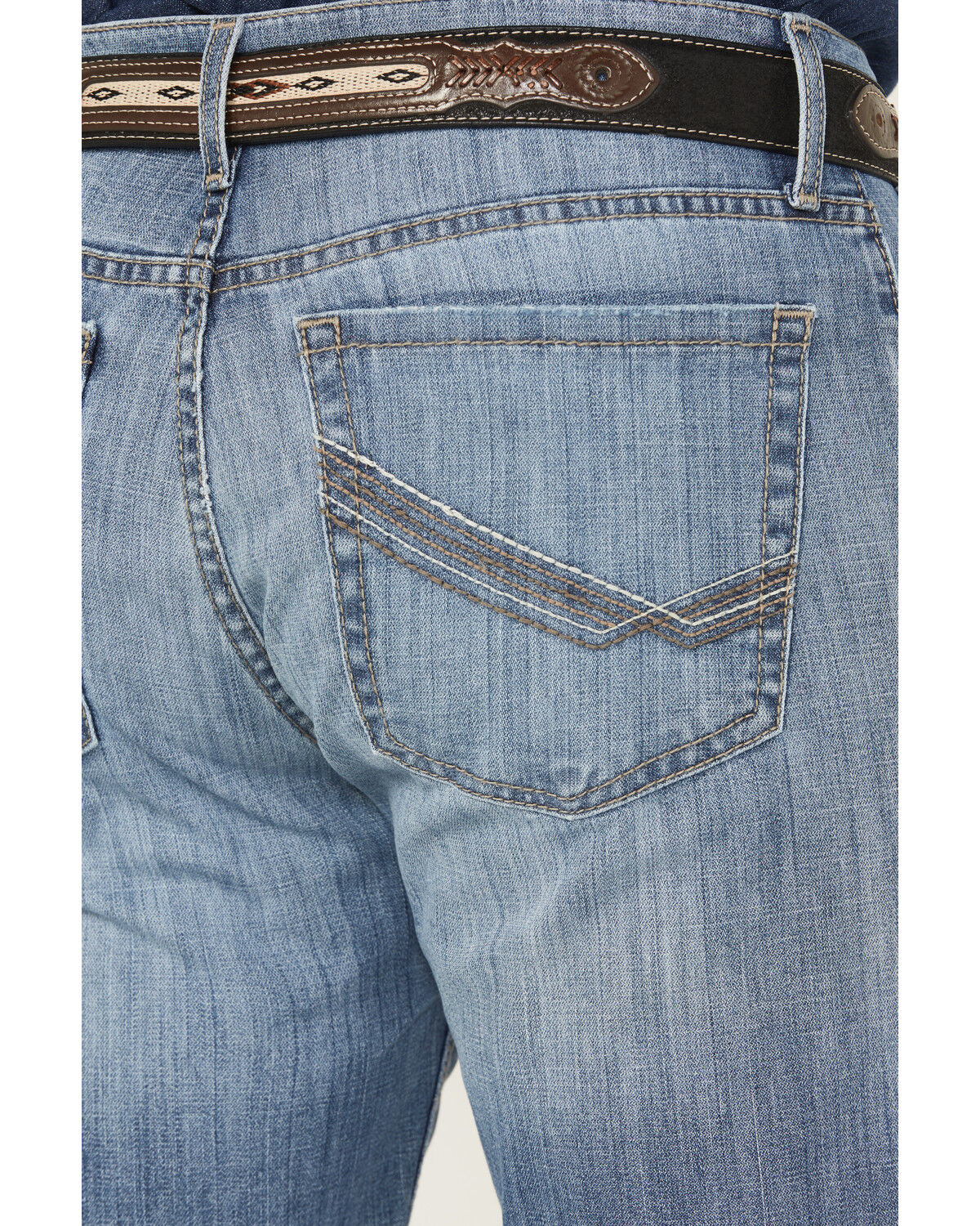 Image #4 - Cinch Men's Grant Medium Wash Relaxed Bootcut Performance Stretch Denim Jeans, Medium Wash, hi-res