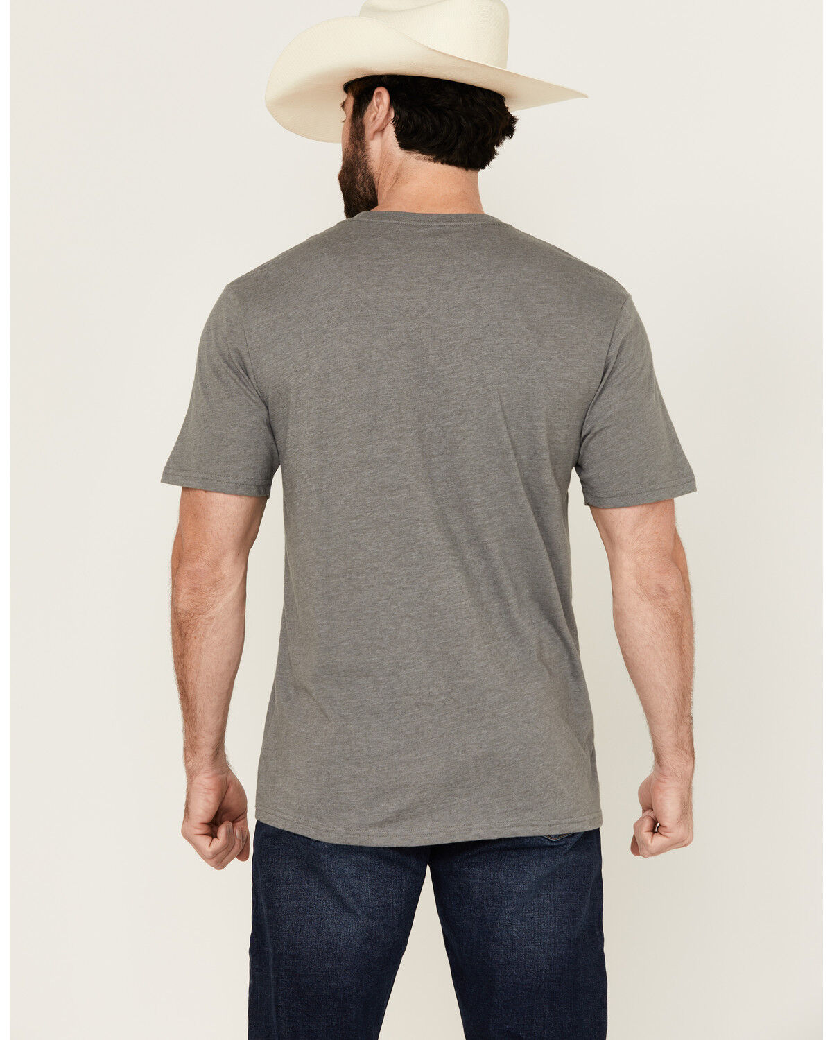 Image #4 - Wrangler Men's Stay Wild Short Sleeve Graphic T-Shirt, Heather Grey, hi-res