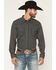 Image #1 - Moonshine Spirit Men's Side Stage Geo Print Long Sleeve Snap Western Shirt, Black, hi-res